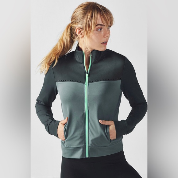 FABLETICS Cleo Jacket Zip Track Athletic Yoga - Picture 1 of 7